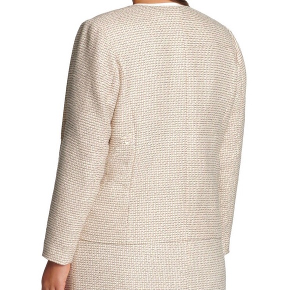 CALVIN KLEIN Tweed Zipper Jacket - Picture 2 of 10